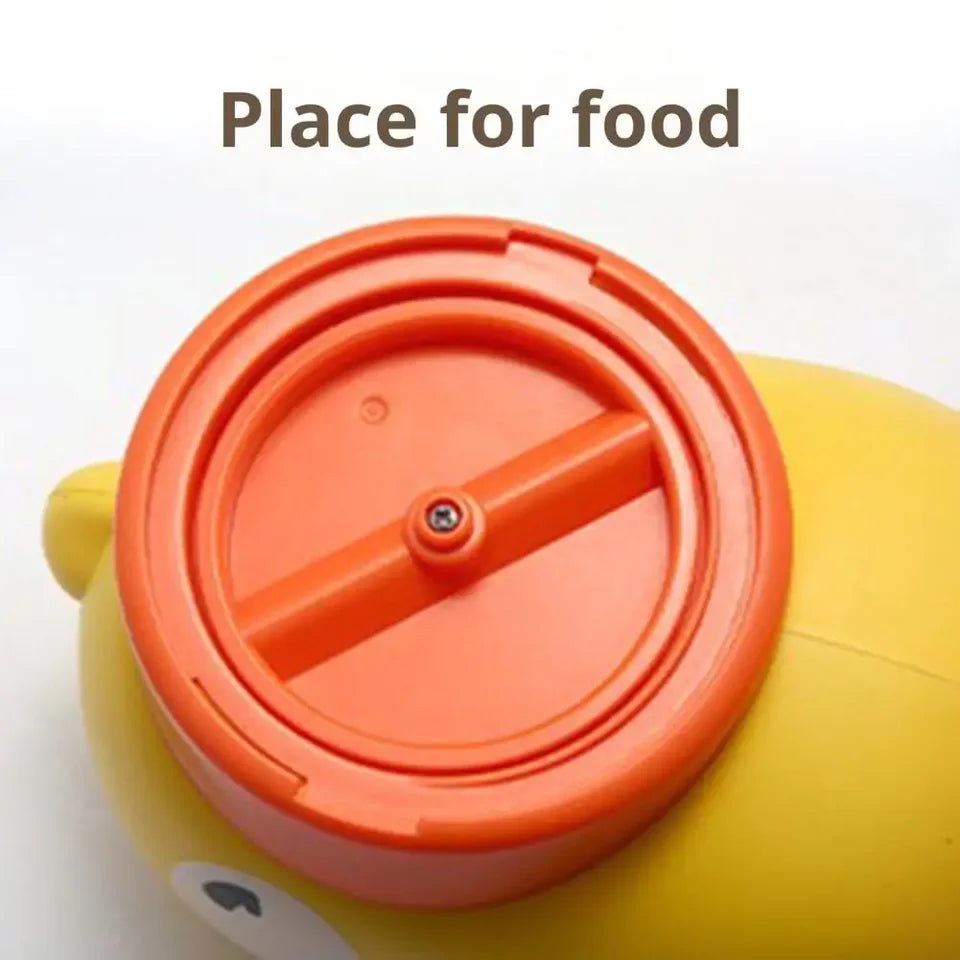 Dog Puzzle Feeder Interactive Pet Food Treat Dispenser Cartoon Duck Design Pet Snack Feeder for Dog Training Mental Enrichment